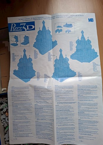 Beden Renk 3D Puzzle Moscow St.Basil's Cathedral 708 parça
