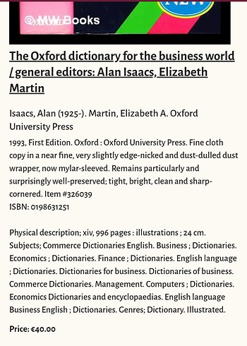 Oxford Business World Sözlüğü ingilizce - Görsel 5