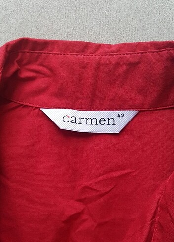 42 Beden kırmızı Renk Carmen Gömlek