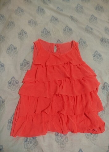 neon pembe fırfırlı bluz