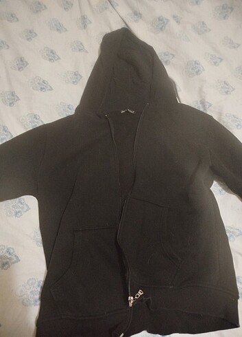zara basic kapşonlu hırka