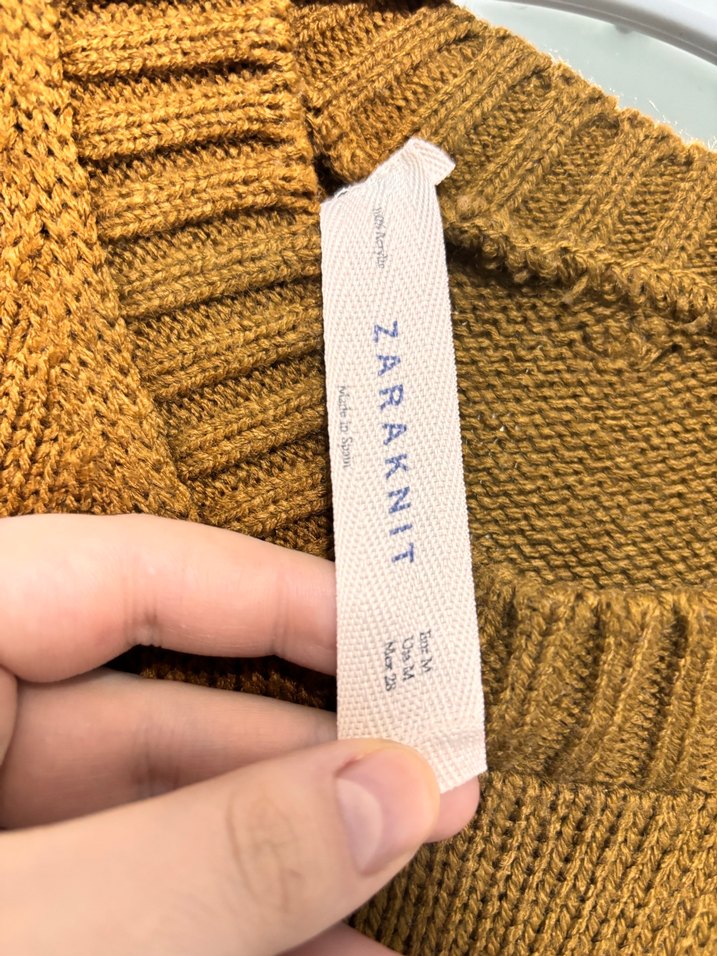 Kısa Kollu Kahverengi Triko Mini Elbise - Görsel 2