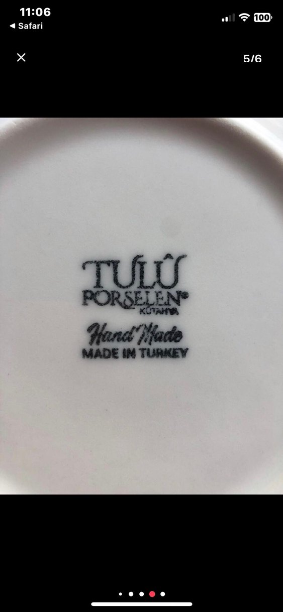 Madame Koko mavi  ve Gri Desenli Yemek Tabağı Seti - Görsel 4