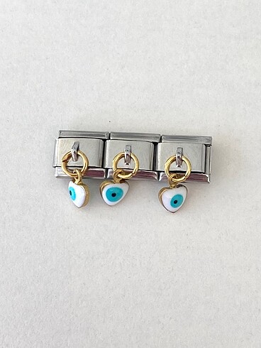 Sallantılı Nazar Boncuğu Charm- İtalyan Charm