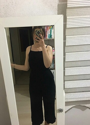 Zara Siyah Askılı Tulum
