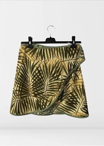 Yaprak desenli plaj pareo - Görsel 2