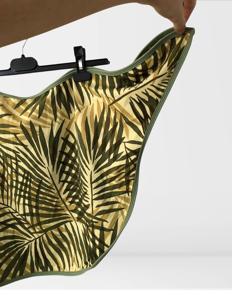 Yaprak desenli plaj pareo - Görsel 3