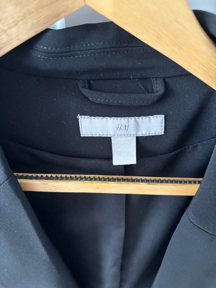 Hm Siyah Düğmeli Kadın Blazer Ceket - Görsel 5