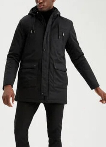 Regular Fit Kapüşonlu Warmtech Isı Yalıtımlı Kalın Parka 