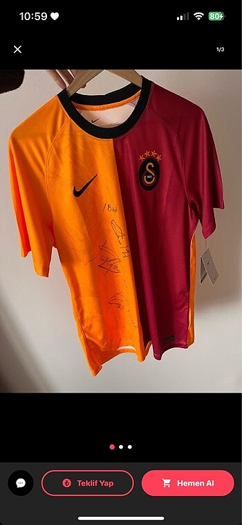 İmzalı Etiketli Galatasaray Forması