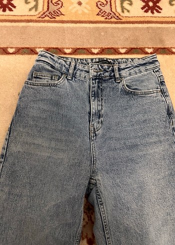 Kadın Gri Denim Salaş Pantolon - Görsel 3