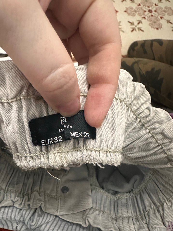 Kadın Gri Kemerli Rahat Kesim Pantolon - Görsel 3