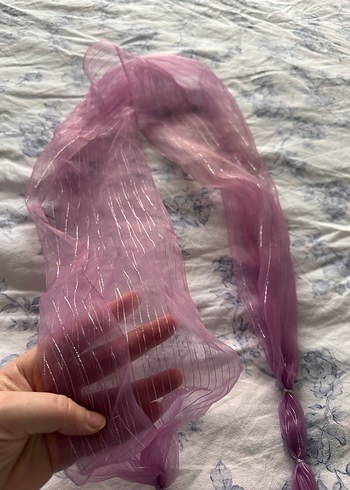 Mor Drapeli Kadın Şal - Görsel 4