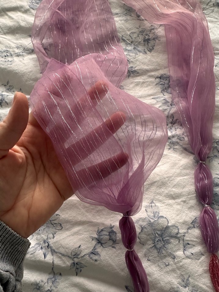 Mor Drapeli Kadın Şal - Görsel 3