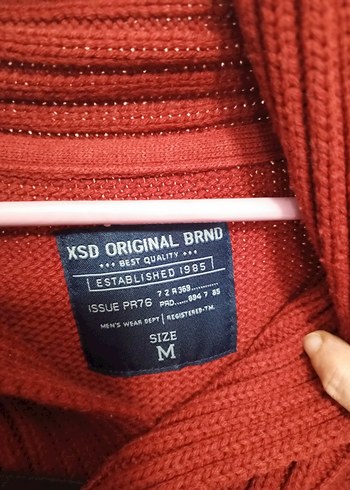 Bordo Örgü Boğazlı Erkek Kazak - Görsel 7