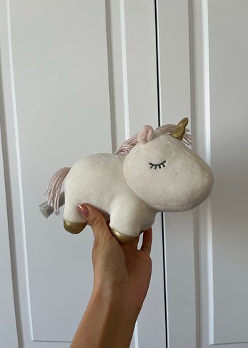 Pastel Beyaz Unicorn Peluş Oyuncak