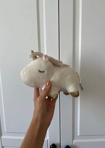  Beden Pastel Beyaz Unicorn Peluş Oyuncak