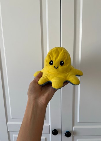Sarı Renkli Peluş Ahtapot Oyuncak
