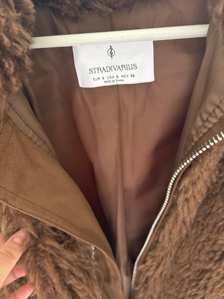 Kahverengi Kısa Kürk Detaylı Kadın Mont - Görsel 3