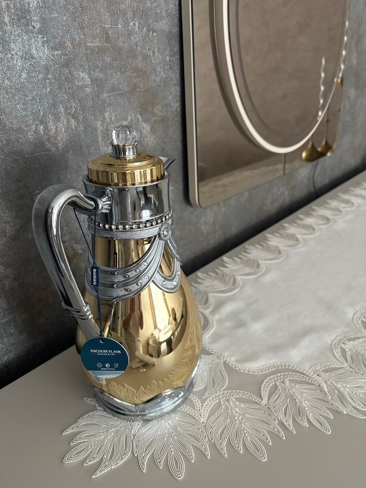 Parlak gold termos - Görsel 2