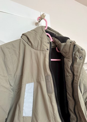 Haki Kapüşonlu Erkek çocuk mont - Görsel 4