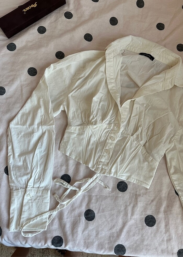 Milla ekru gömlek - Görsel 3