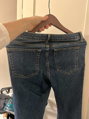 38 Beden lacivert Renk Mango flare bol paça pantolon
