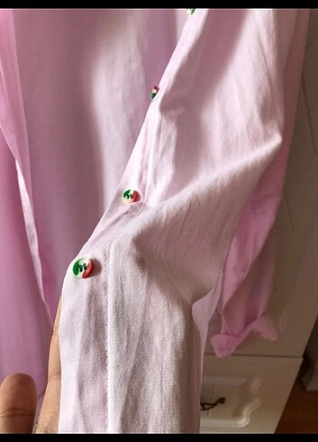 Açık pembe gömlek - Görsel 3