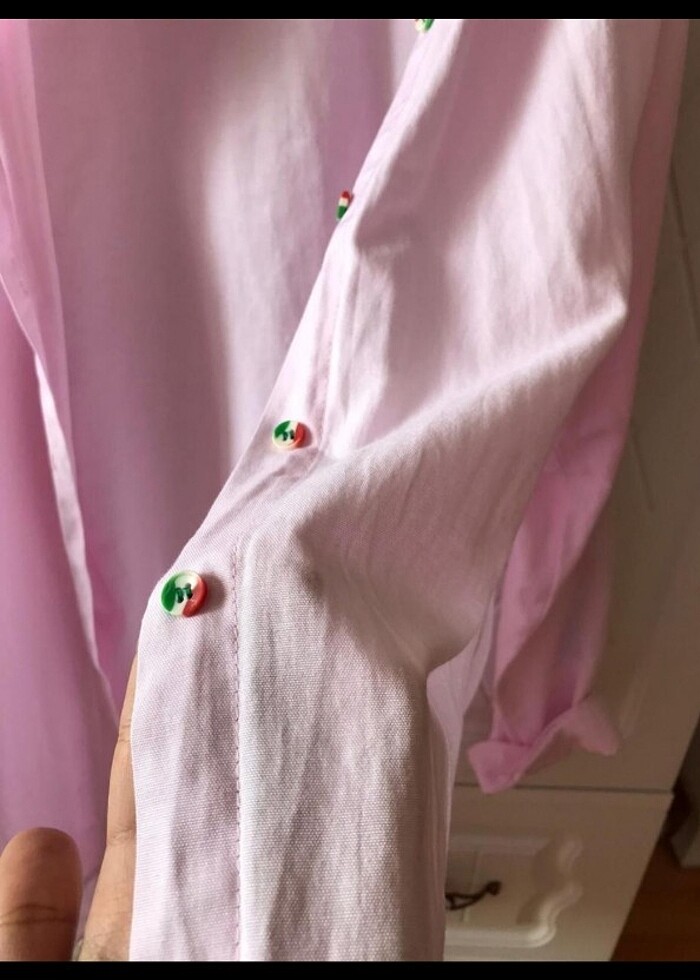 Açık pembe gömlek - Görsel 3
