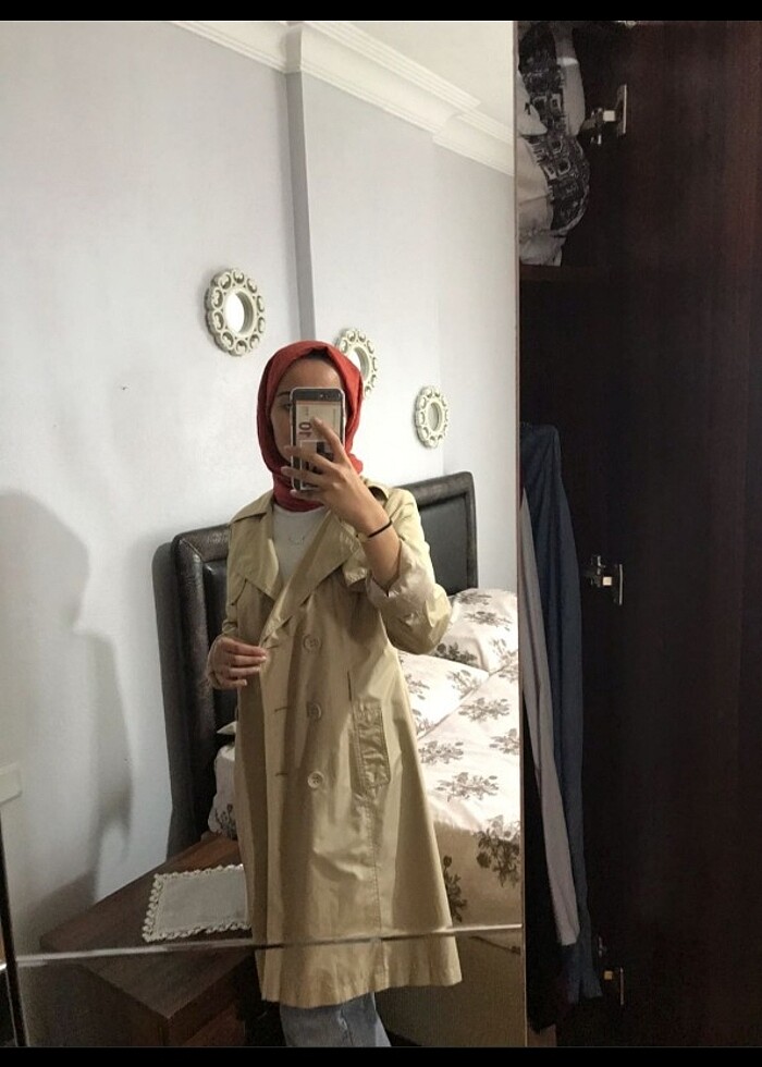 Bej Trençkot  - Görsel 2