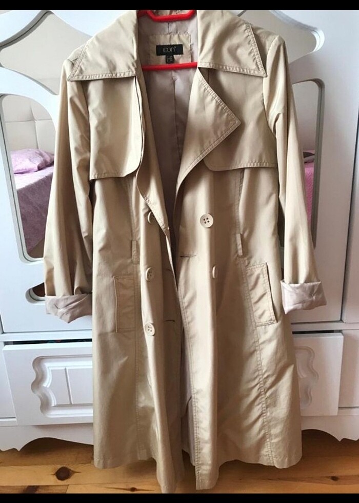 Bej Trençkot  - Görsel 4