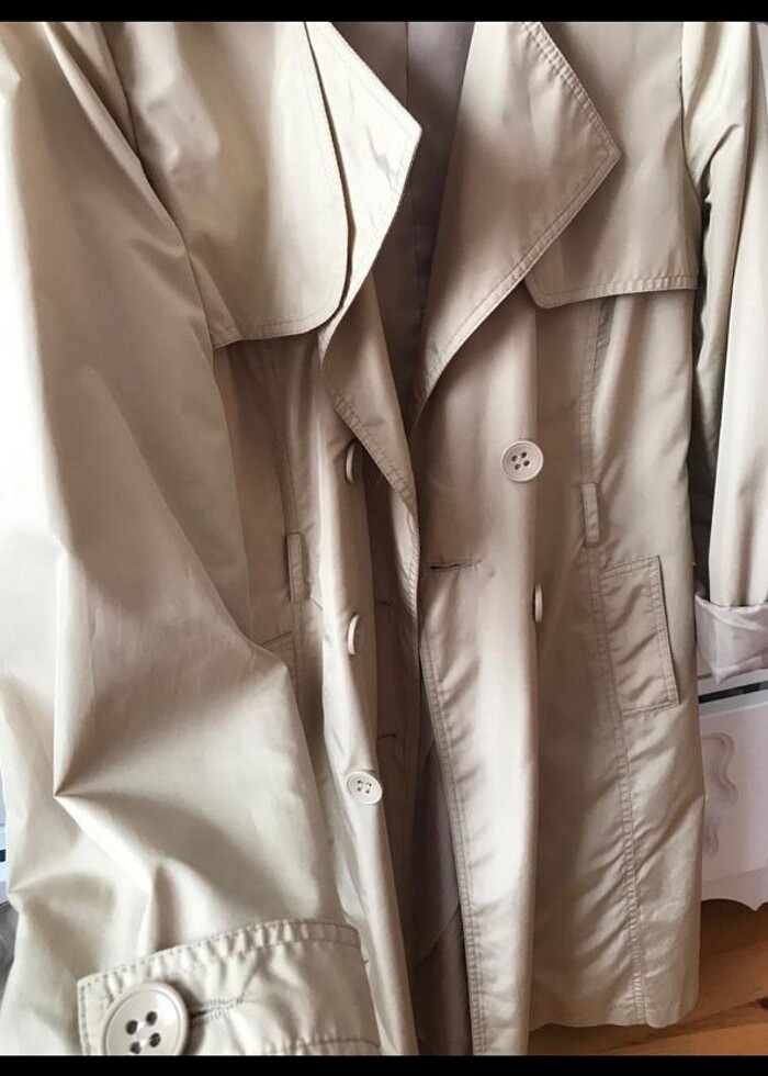 Bej Trençkot  - Görsel 5