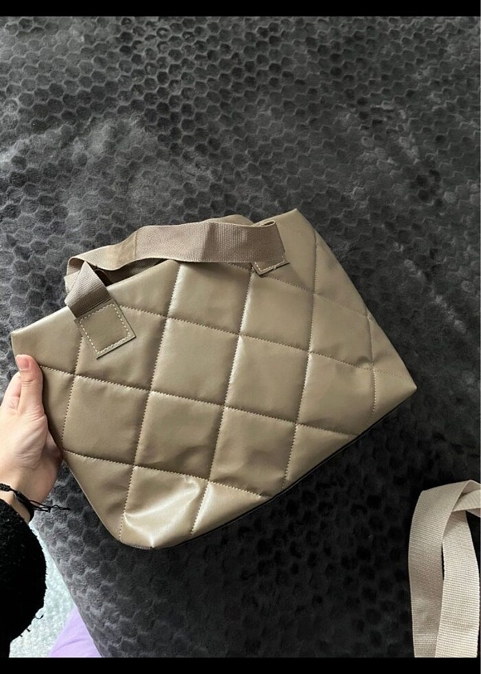 Vizon ve bej çanta - Görsel 2