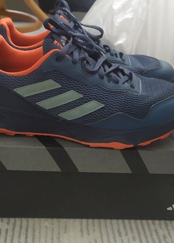 Erkek Lacivert Spor Ayakkabı Velcro Detaylı - Görsel 2