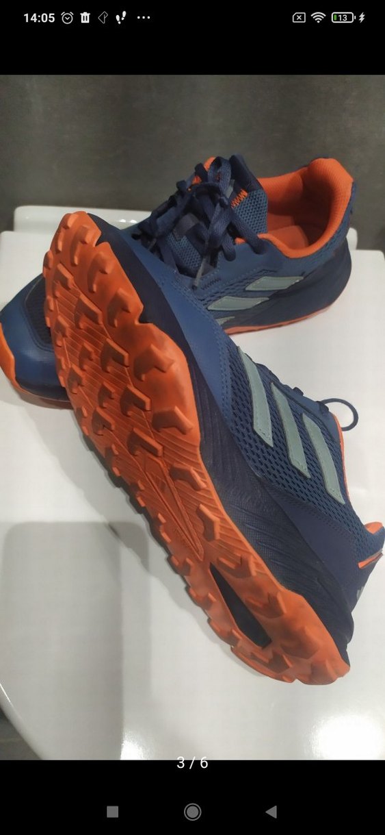 Erkek Lacivert Spor Ayakkabı Velcro Detaylı - Görsel 4