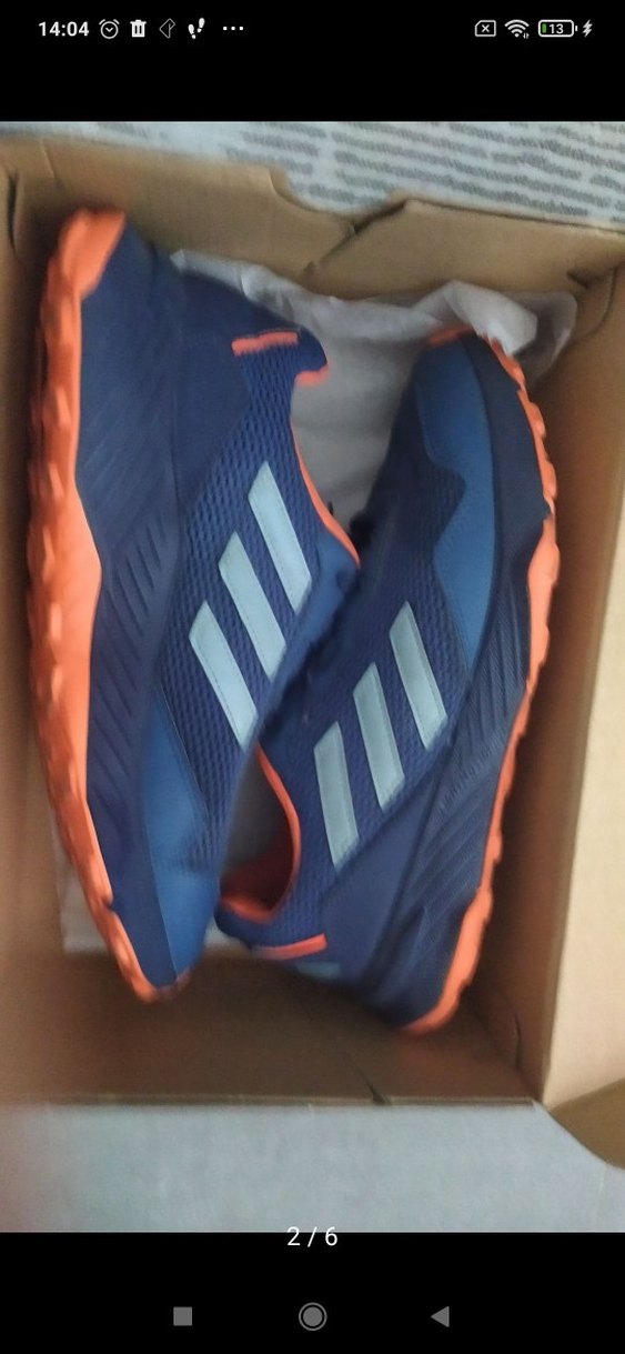 Erkek Lacivert Spor Ayakkabı Velcro Detaylı - Görsel 3