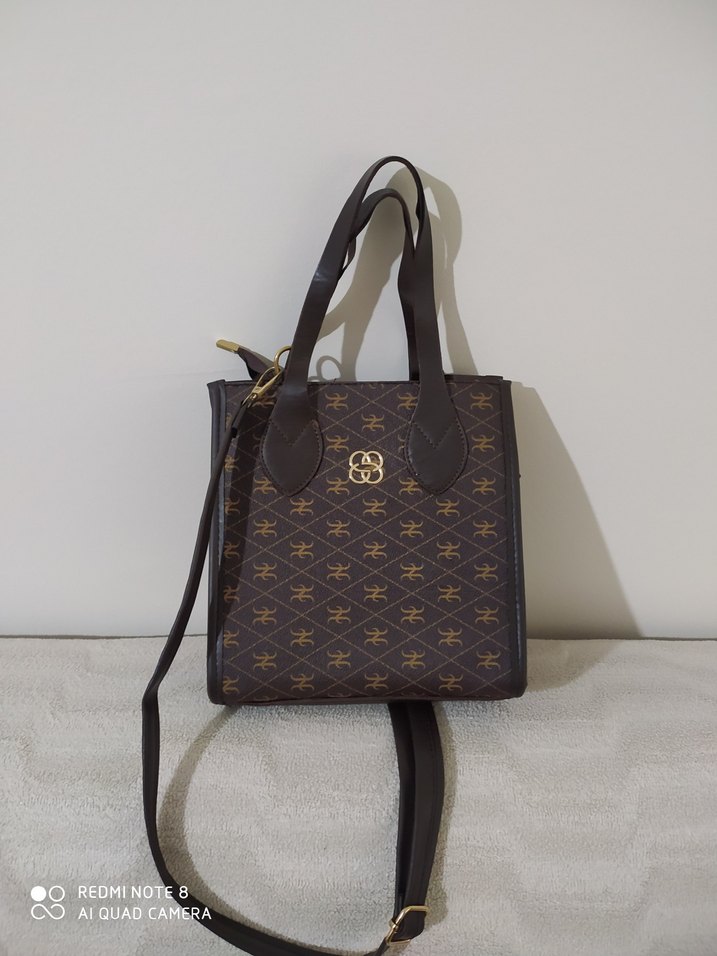 Kahverengi Deri Kadın Omuz Çantası - Görsel 3