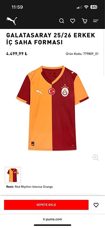 Galatasaray forma 25-26 orijinal