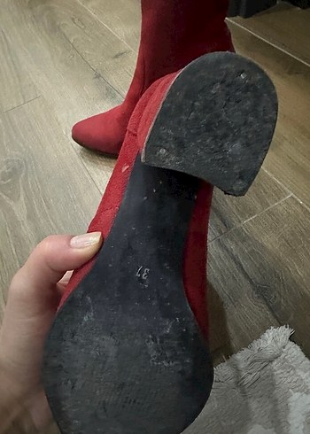 oxxo Kırmızı Süet Kadın Bot
