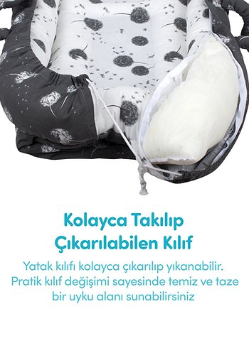 Anne Yanı Yastıklı Reflü Yatağı - Görsel 7