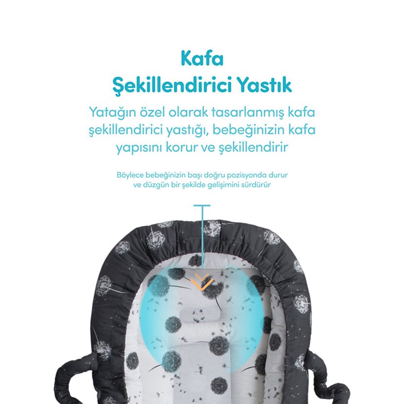 Anne Yanı Yastıklı Reflü Yatağı - Görsel 4