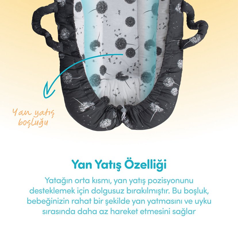 Anne Yanı Yastıklı Reflü Yatağı - Görsel 5