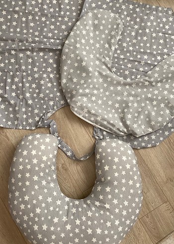 Emzirme Seti Önlük Yastık Kılıf - Görsel 4