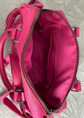 Mango Fuşya Çanta - Görsel 6