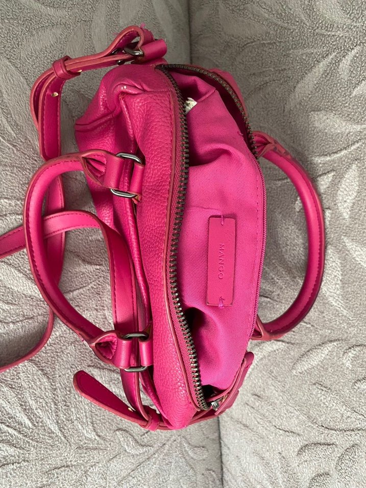 Mango Fuşya Çanta - Görsel 3