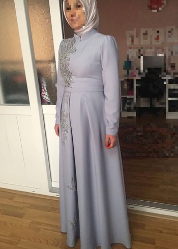 Tesettür Abiye Hakim Yaka - Görsel 8