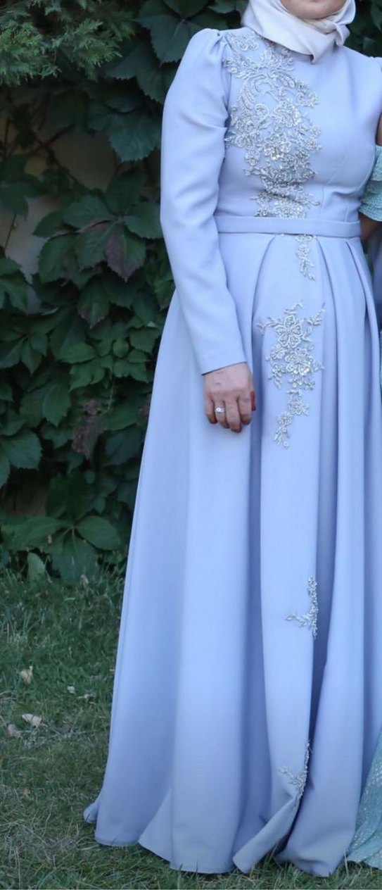 Tesettür Abiye Hakim Yaka - Görsel 2