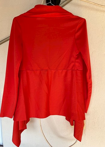 Nar Çiçeği Şal Detaylı Uzun Kollu Hırka - Görsel 4