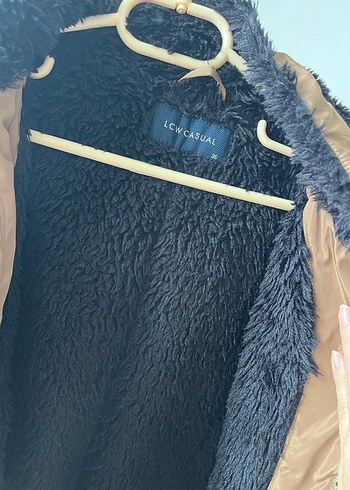 Hardal Kürklü Midi Kadın Mont - Görsel 3