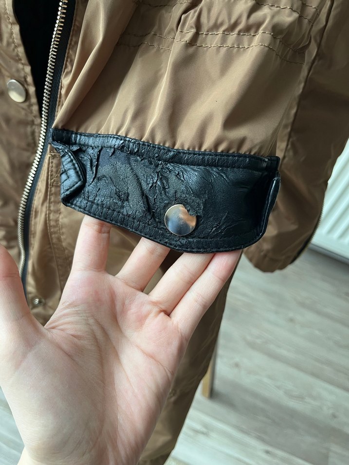 Hardal Kürklü Midi Kadın Mont - Görsel 5